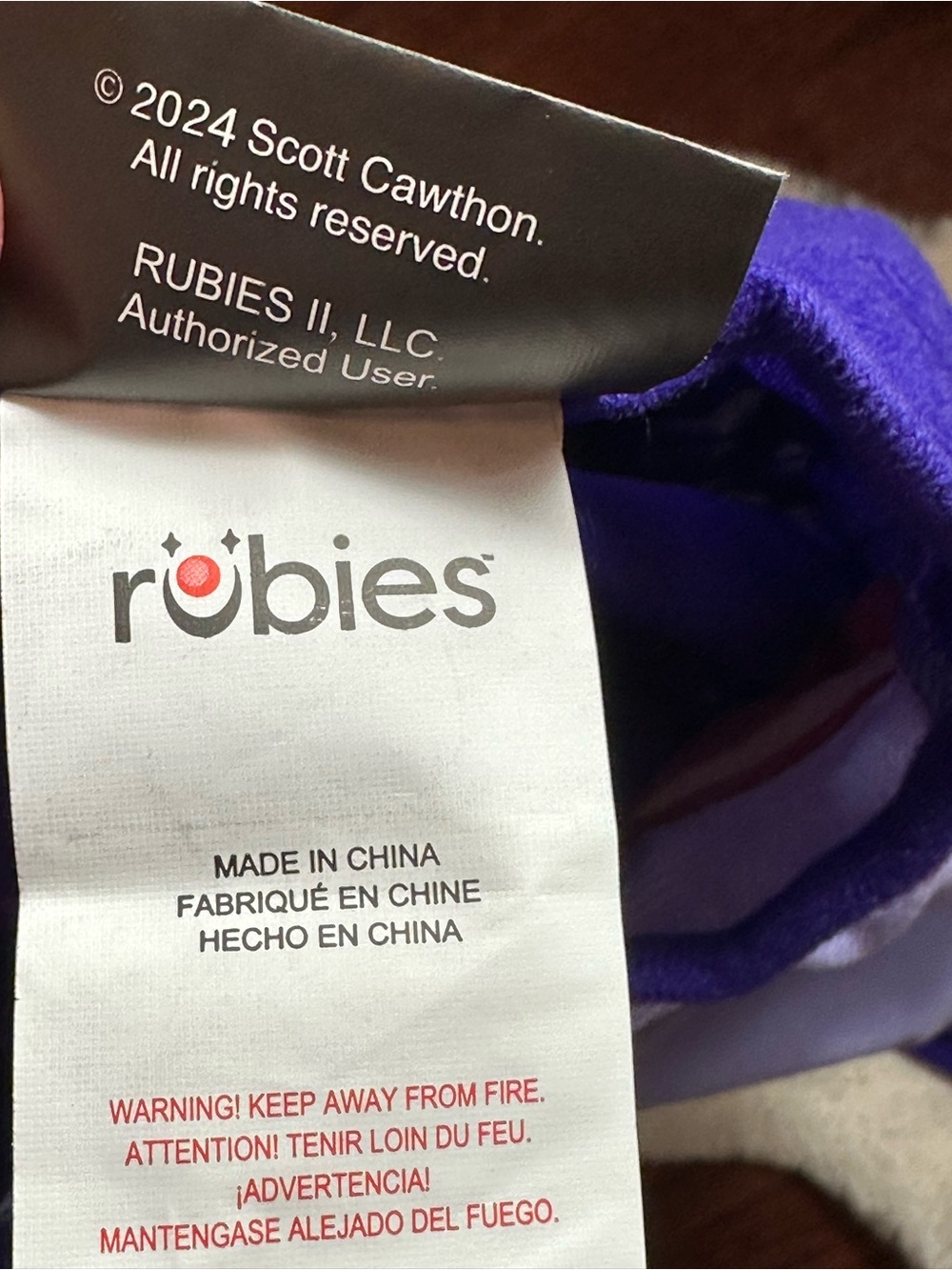 Rubie’s Five Nights at Freddie’sYouth Bonnie Costume… NO Mitts. - Picture 7 of 10